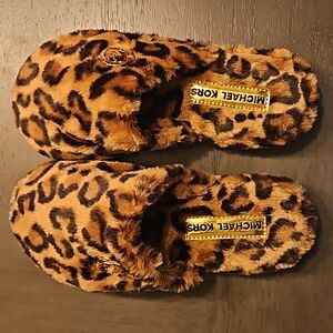 Michael Kors animal print women's slippers